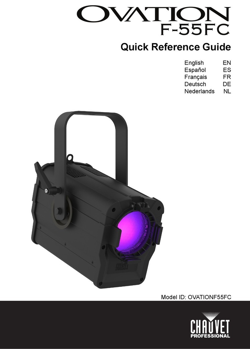 Chauvet Professional Ovation F-55FC Quick reference guide