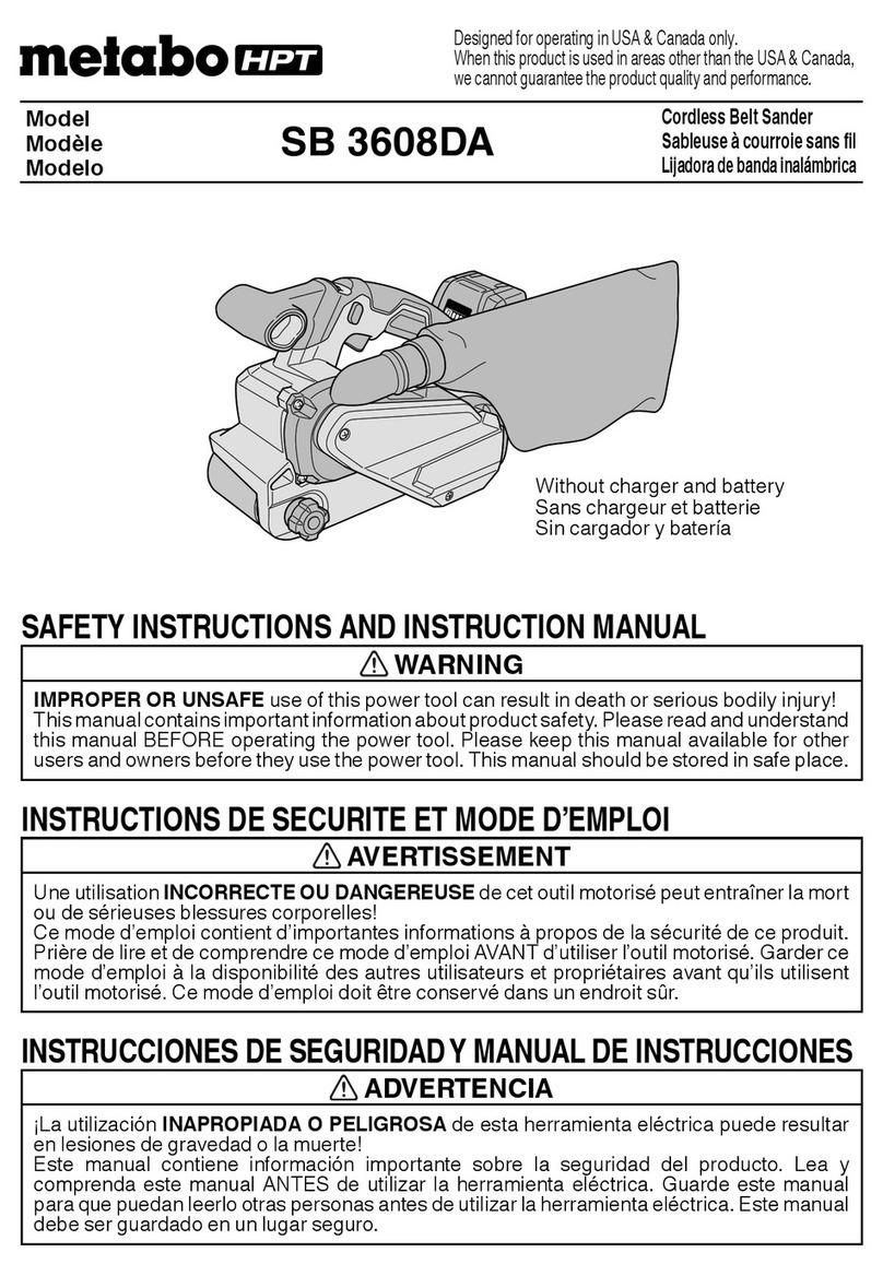 Metabo HPT SB 3608DA Troubleshooting guide
