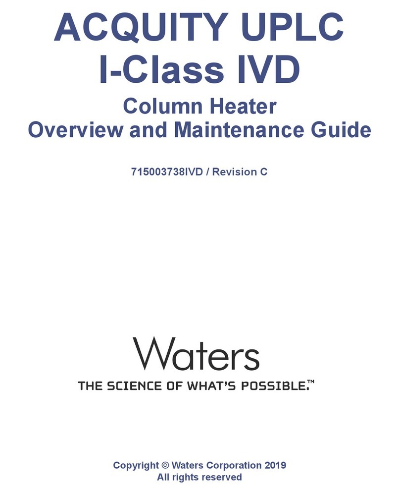 Waters ACQUITY UPLC I-Class IVD Overview and maintenance guide Waters ACQUITY UPLC I-Class IVD Overview and maintenance guide