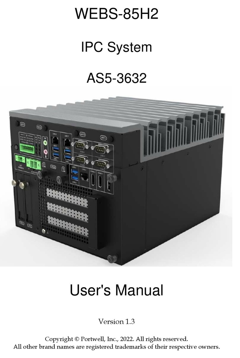 Portwell WEBS-85H2 user manual