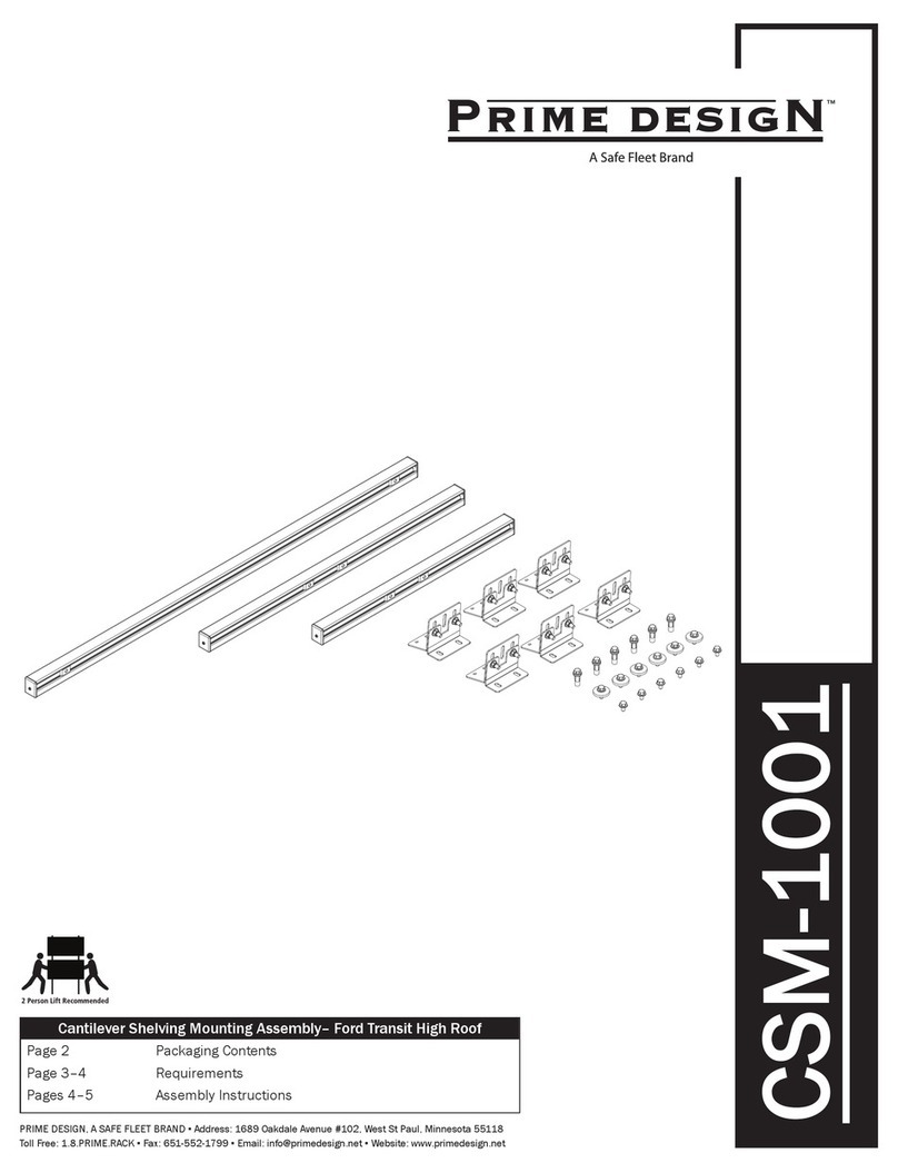 Safe Fleet Prime Design CSM-1001 Series Assembly instructions Safe Fleet Prime Design CSM-1001 Series Assembly instructions