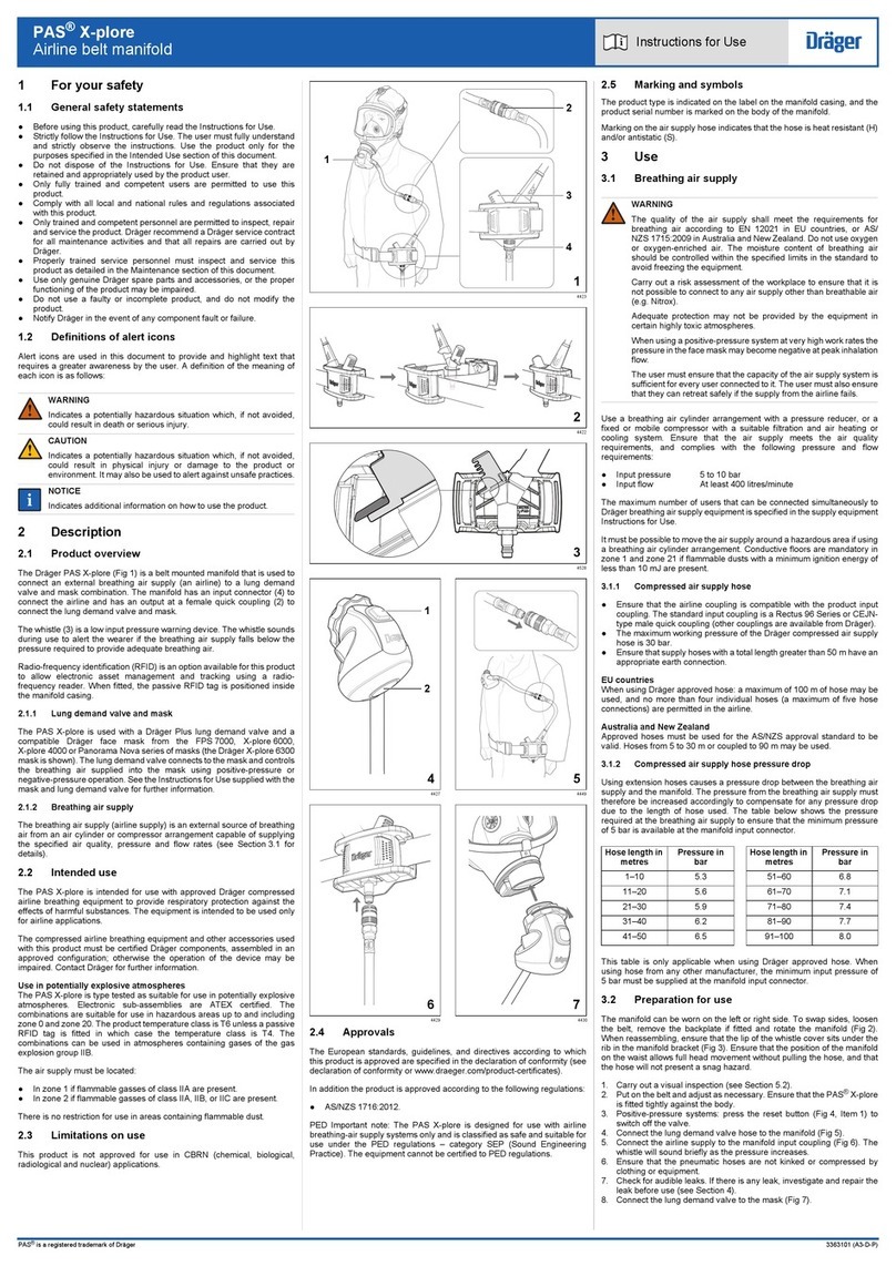 Dräger PAS X-plore Instructions for use