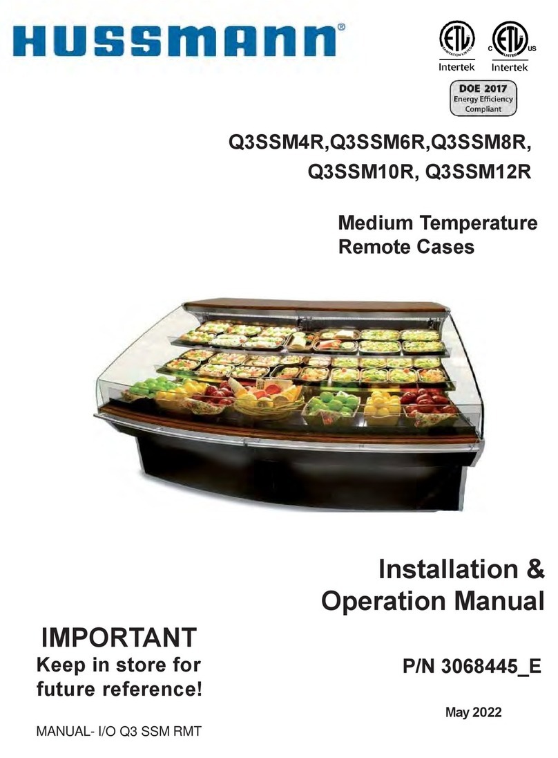 Hussmann Q3SSM6R User manual