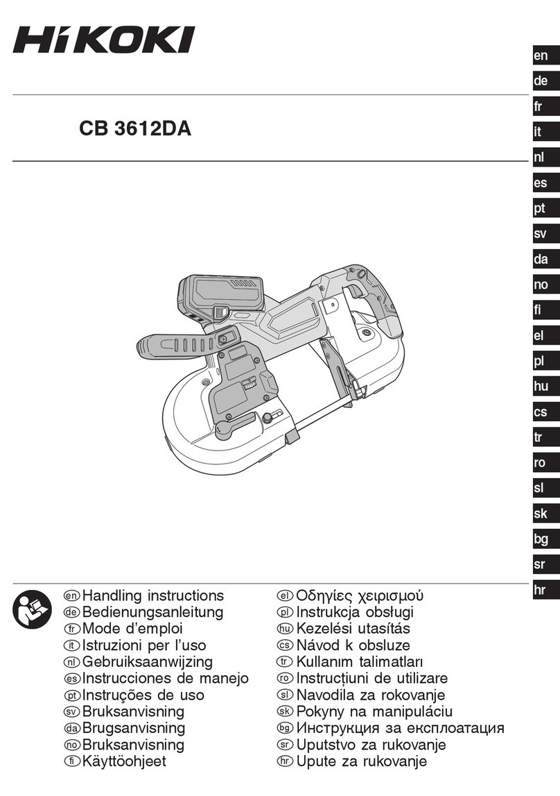 HIKOKI CB 3612DA User manual
