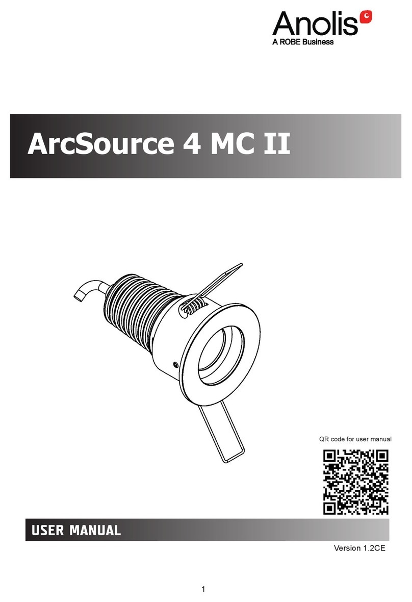 Robe Anolis ArcSource 4 MC II user manual