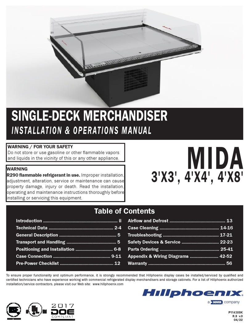 Dover Hillphoenix MIDA Installation & operation manual