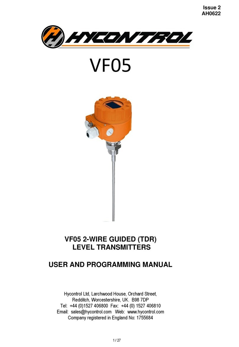 Hycontrol VF05 User and programming manual