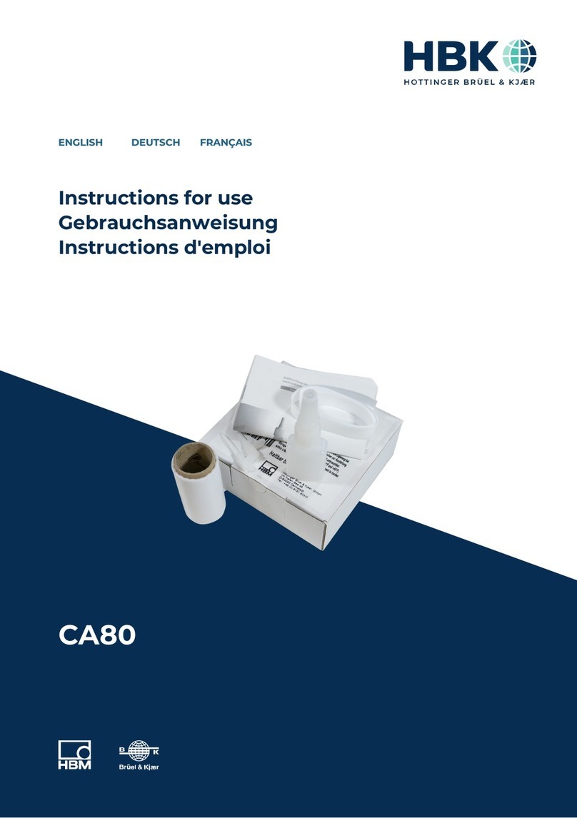 HBK CA80 User manual