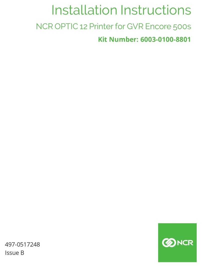 NCR OPTIC 12 User manual