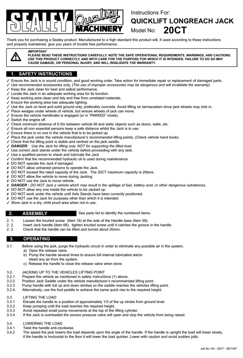 Sealey 20CT instructions