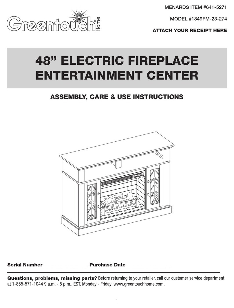 Greentouch 1849FM-23-274 Assembly / care & use instructions
