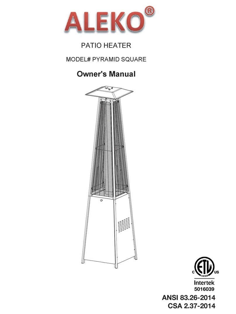 Aleko PYRAMID SQUARE owner's manual Aleko PYRAMID SQUARE owner's manual