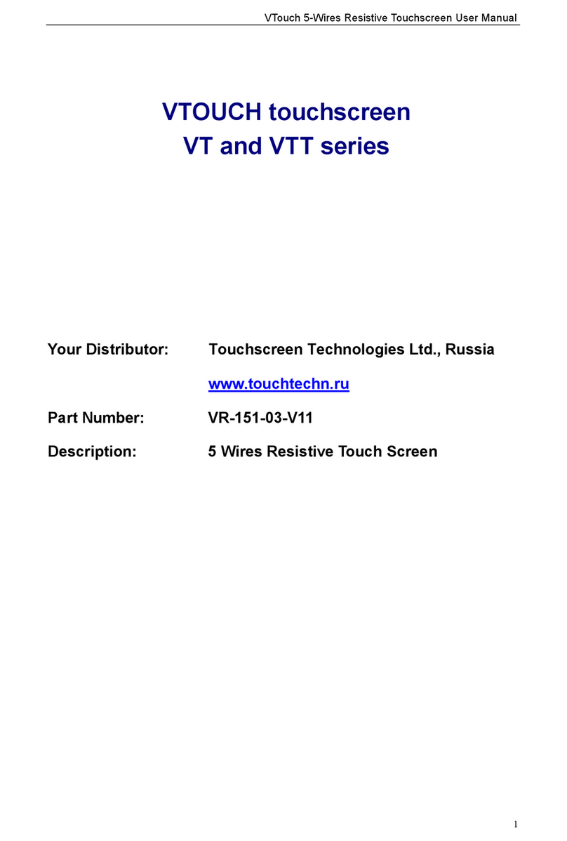 Touch Screen VTOUCH VT Series manual