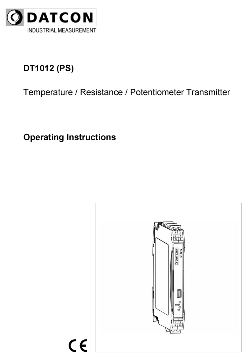 Datcon DT1012 operating instructions