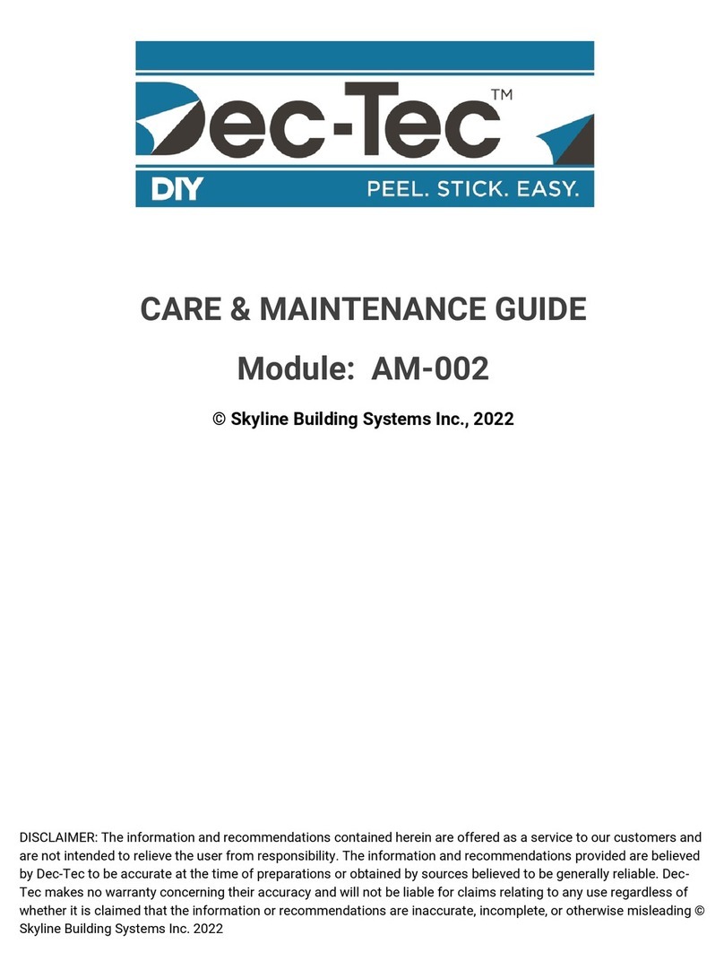SkyLine Dec-Tec AM-002 Maintenance Guide