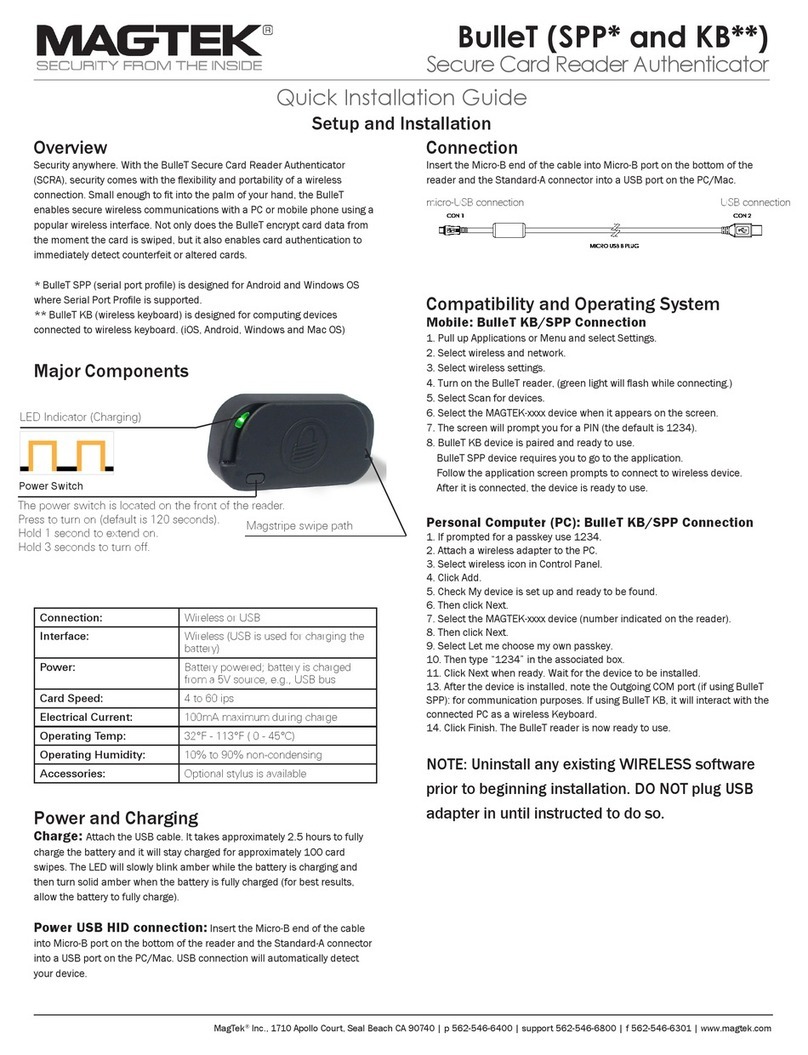 Magtek BulleT SPP Series User manual