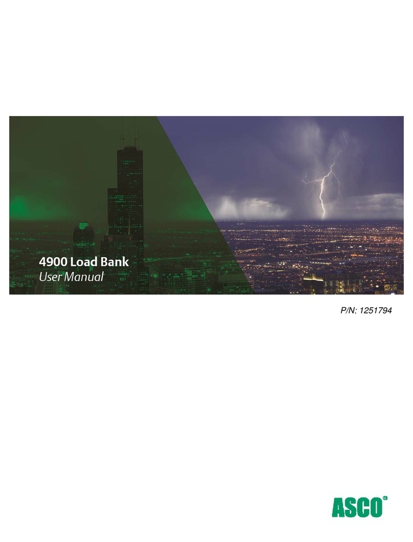 Asco 4900 Load Bank user manual