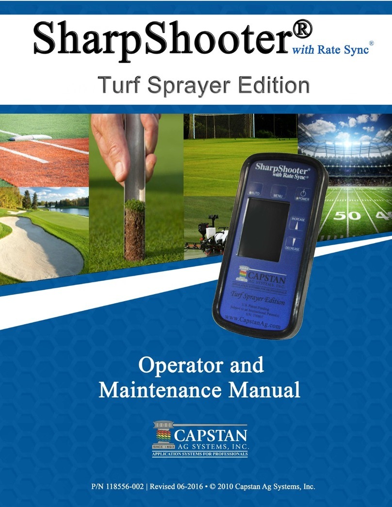 Capstan Turf Sprayer Edition SharpShooter With Rate... Operator and  maintenance manual