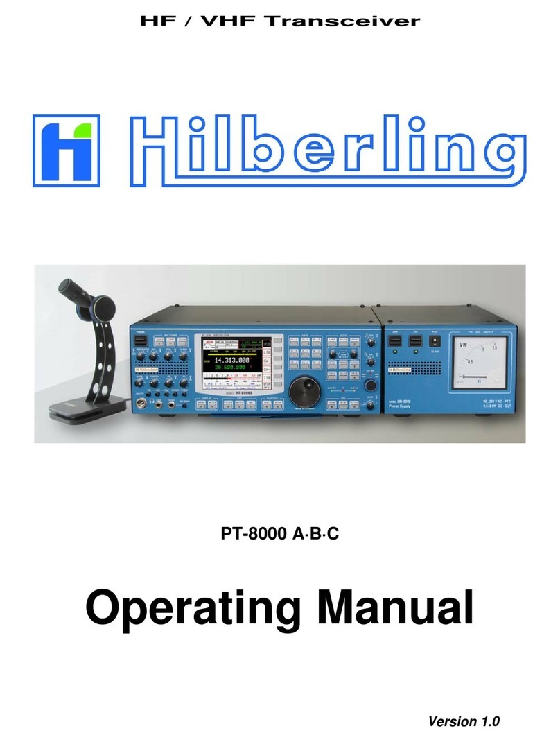 Hilberling PT-8000 operating manual