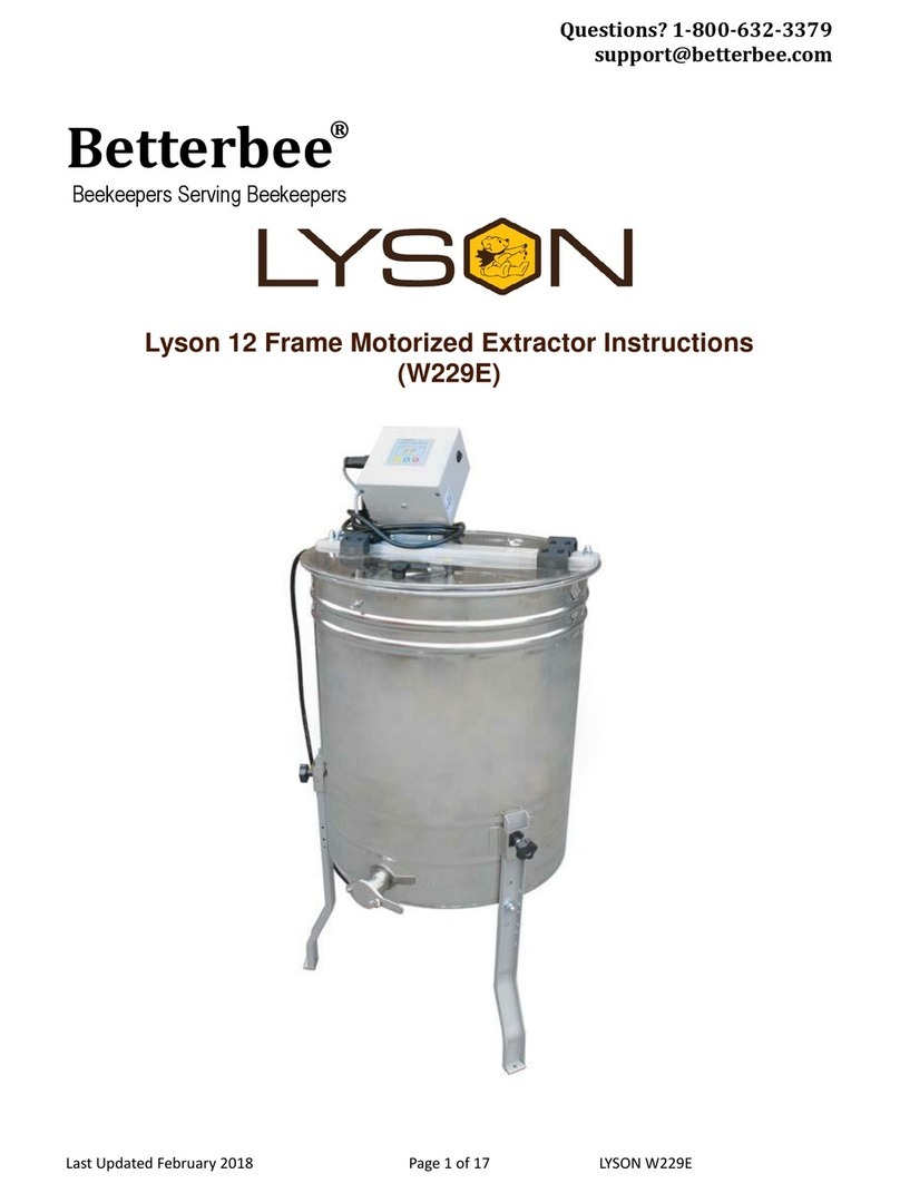 Betterbee Lyson 12 User manual