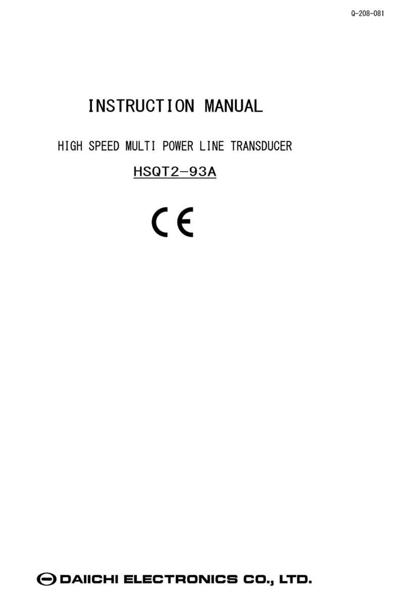 Daiichi Electronics HSQT2-93A User manual