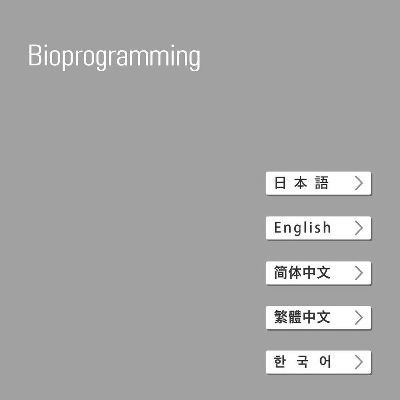 Bioprogramming REPRONIZER 7D plus User manual