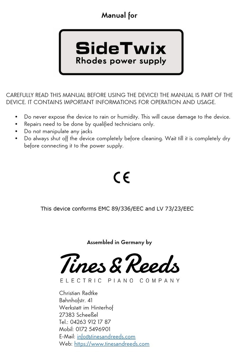 Tines & Reeds SideTwix manual