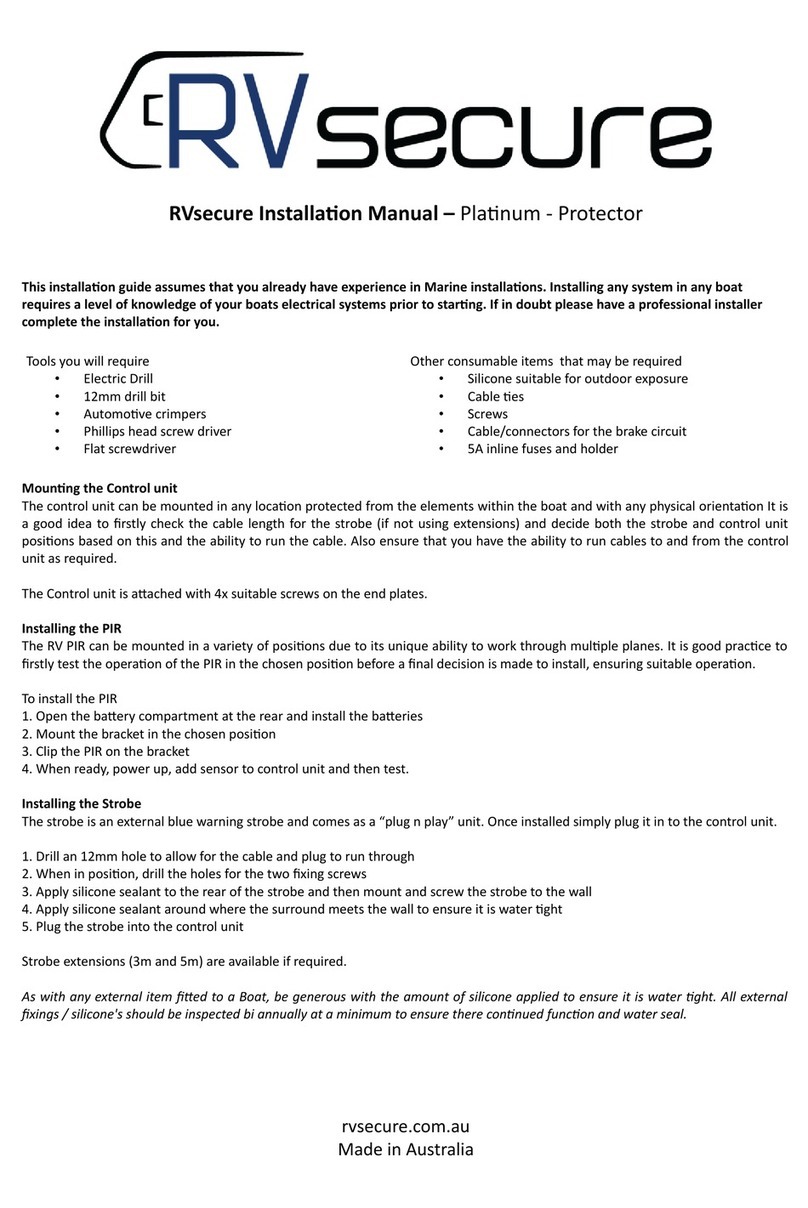 RVsecure Platinum installation manual