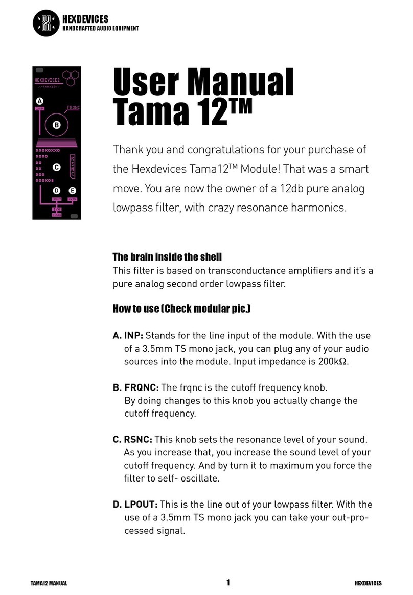 HEXDEVICES Tama 12 user manual