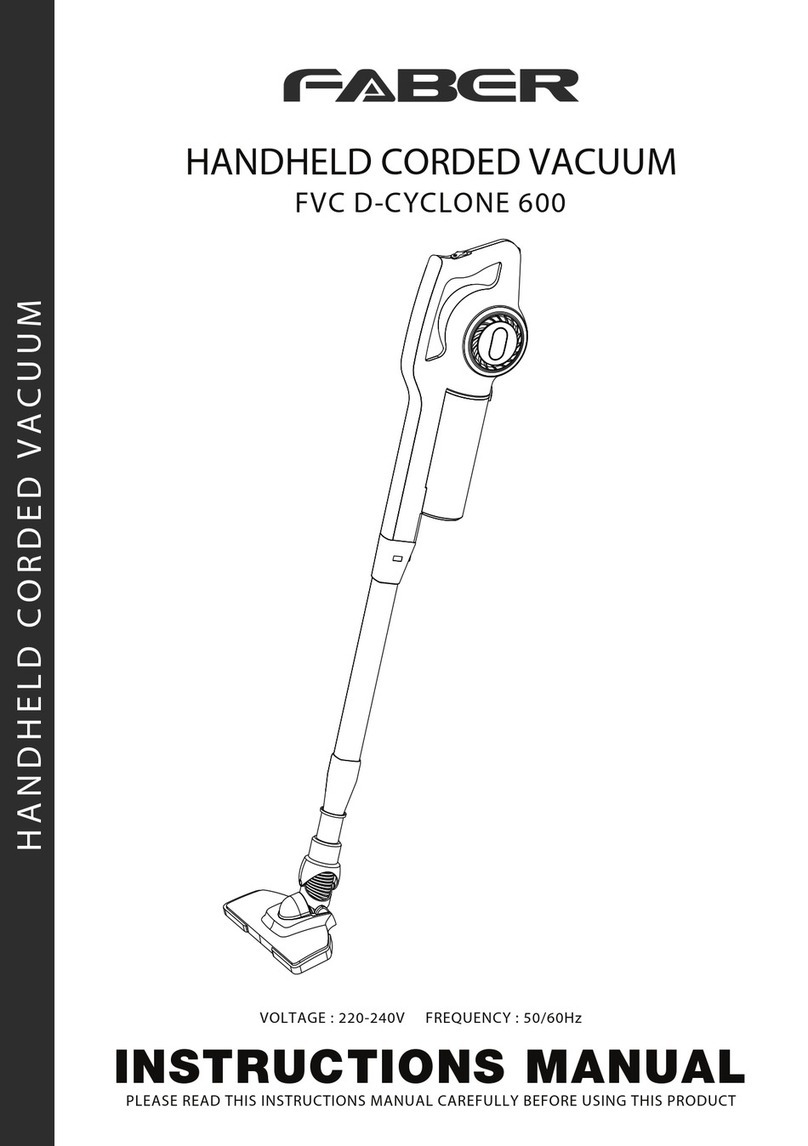 Faber FVC D-CYCLONE 600 instruction manual