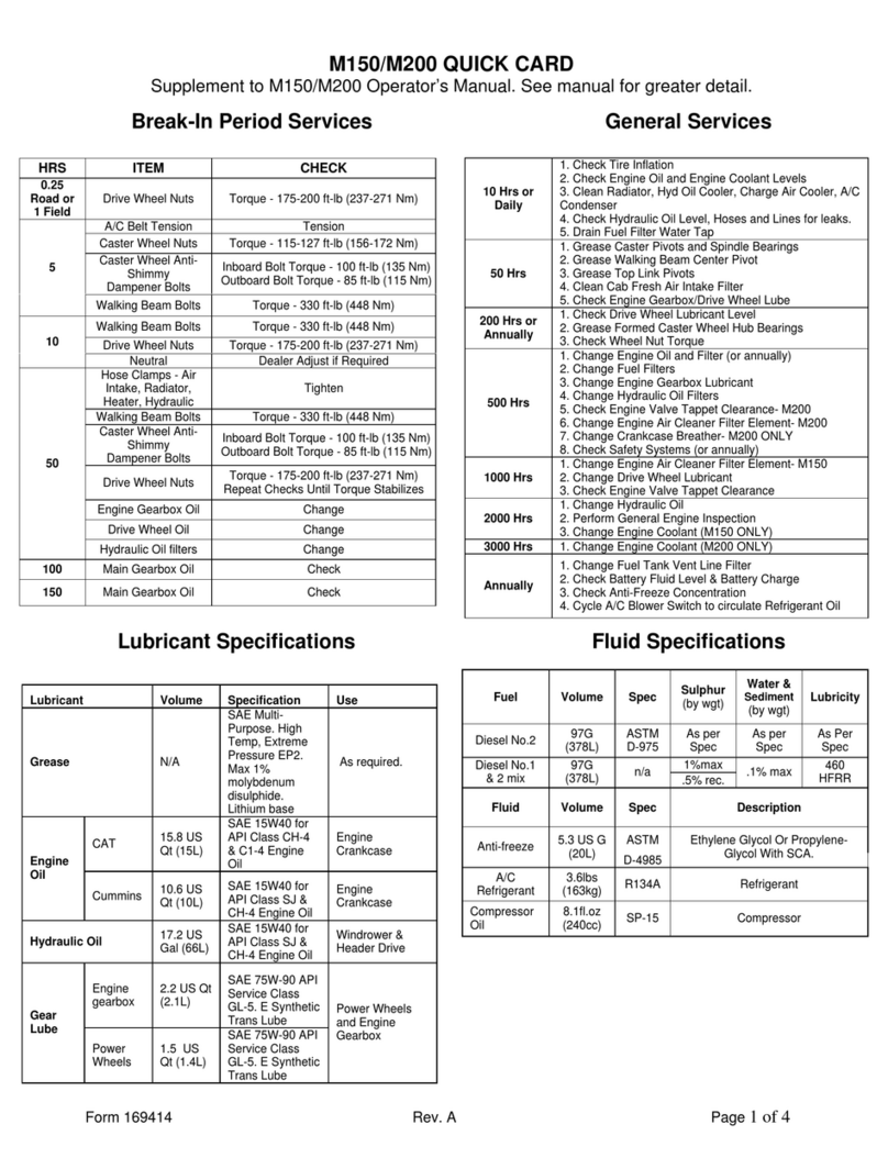 MacDon M150 Owner's manual MacDon M150 Owner's manual