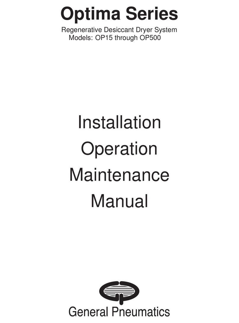 General Pneumatics Optima Series Installation, operation & maintenance manual