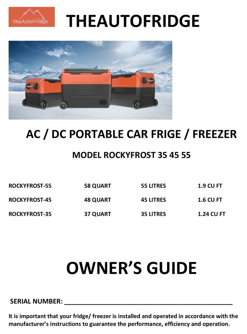THEAUTOFRIDGE ROCKYFROST-35 owner's guide