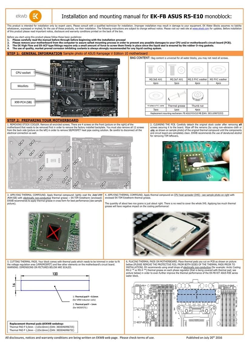 ekwb EK-FB ASUS R5-E10 Guide