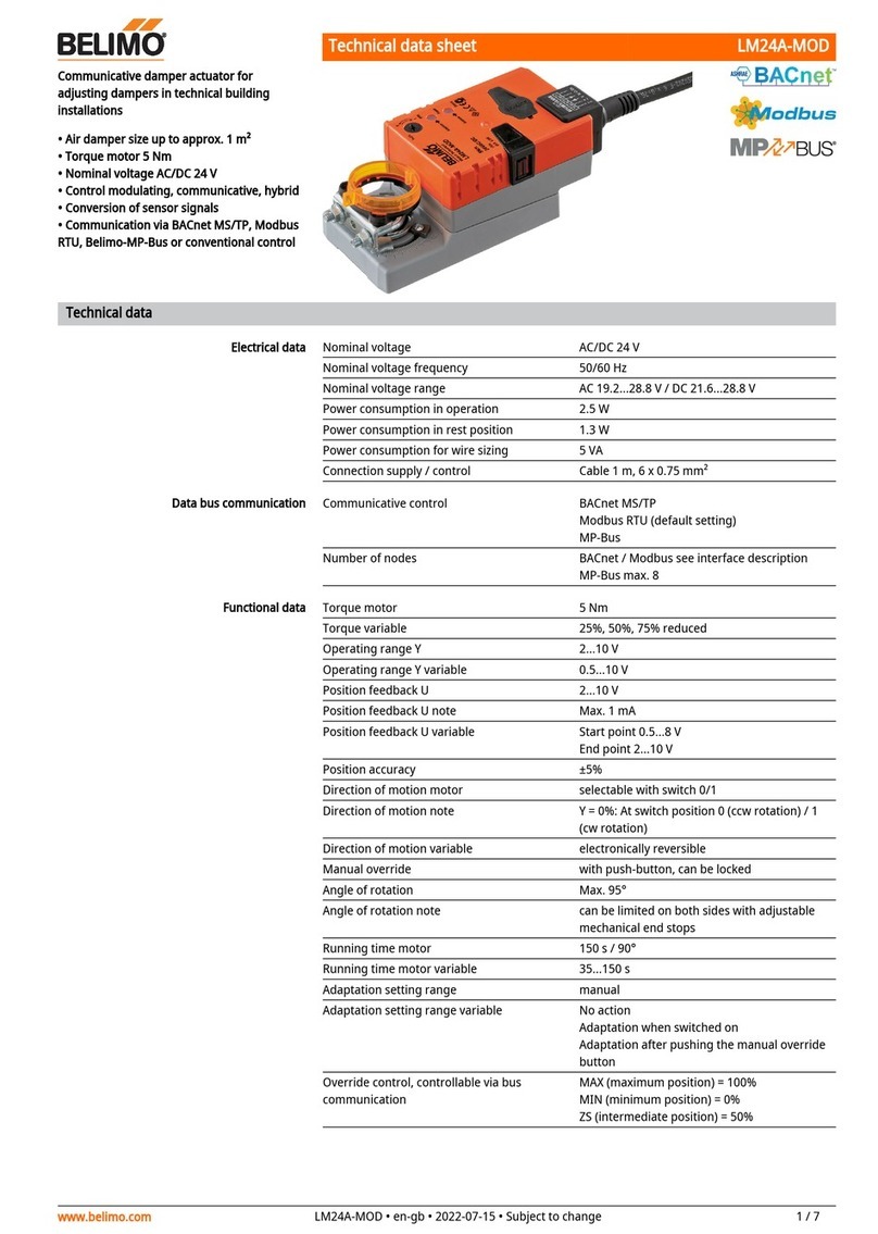 Belimo LM24A-MOD Technical data sheet Belimo LM24A-MOD Technical data sheet