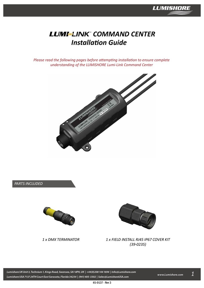 lumishore LUMI-LINK COMMAND CENTER installation guide