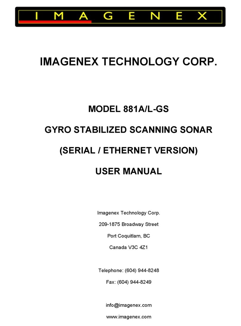 IMAGENEX 881A-GS user manual