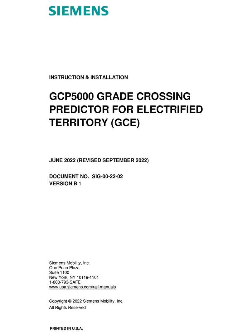 Siemens GCP5000 User manual