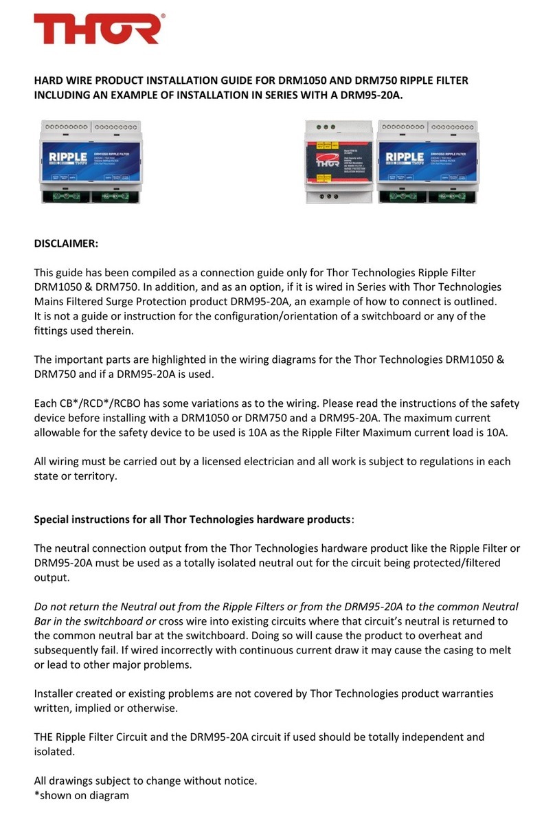 THOR DRM1050 installation guide