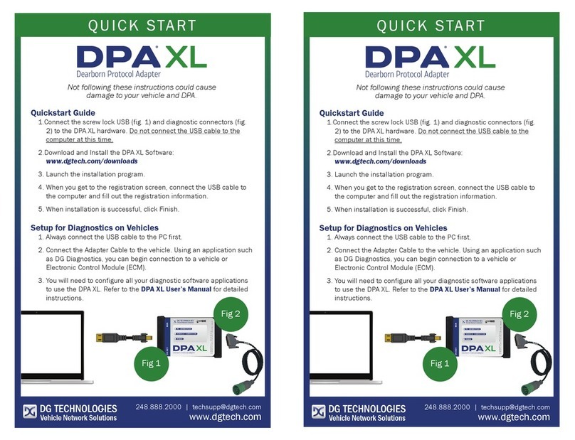 DG Technologies DPA XL User manual