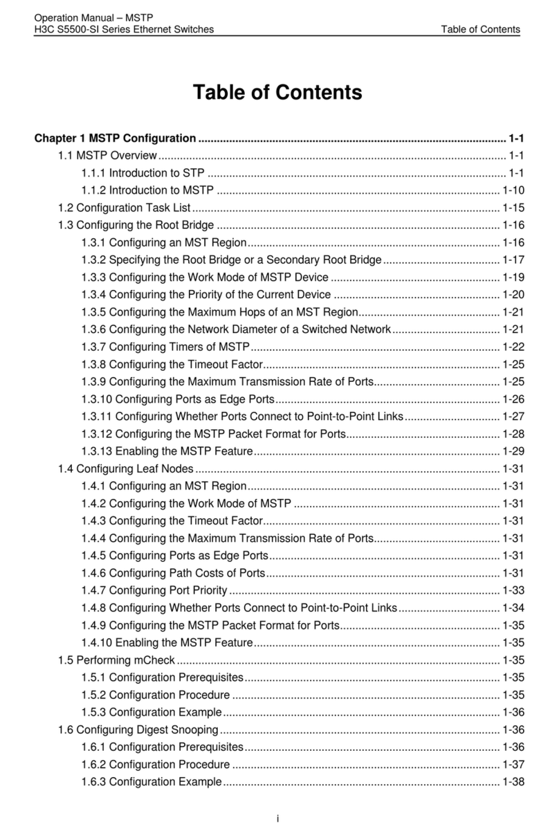 H3C S5500-SI Series User manual H3C S5500-SI Series User manual