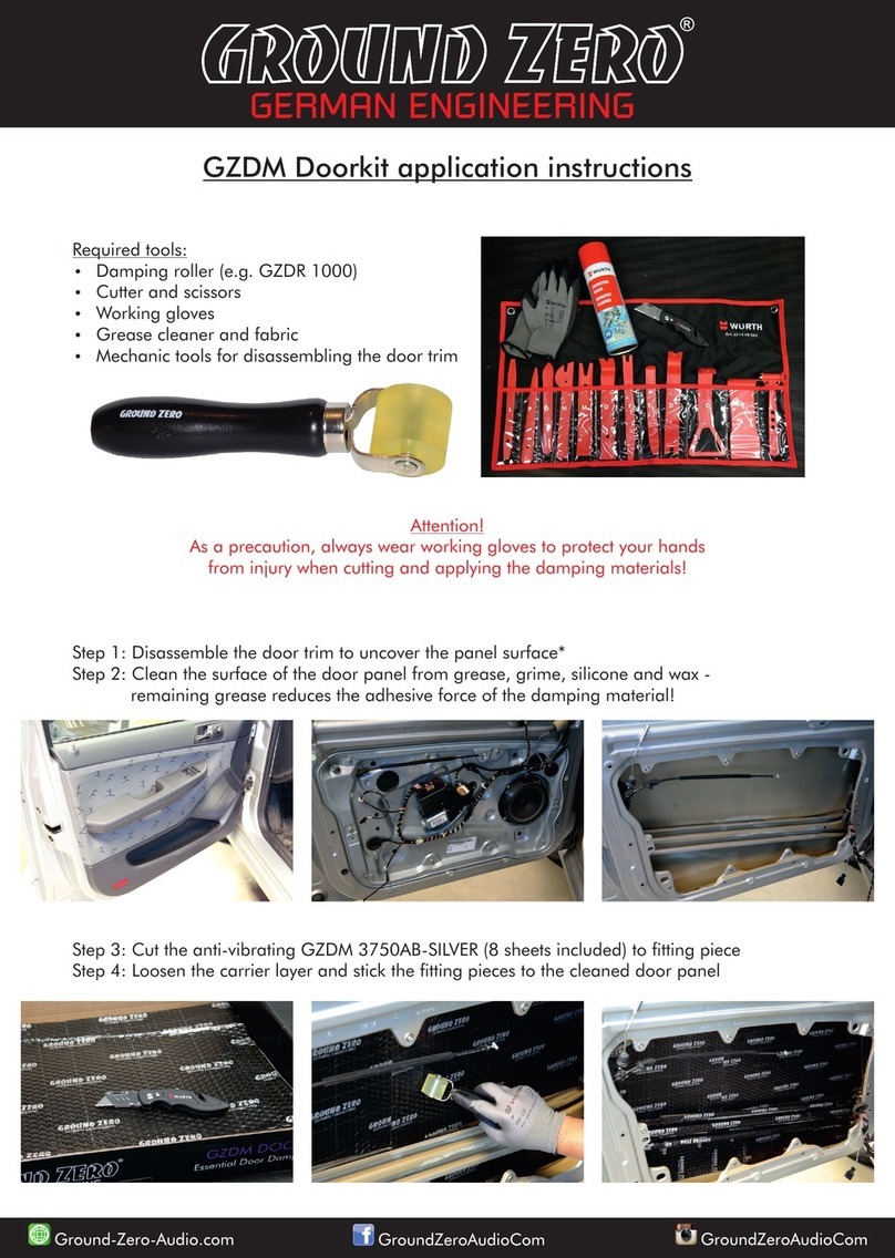Ground Zero GZDM Doorkit User guide