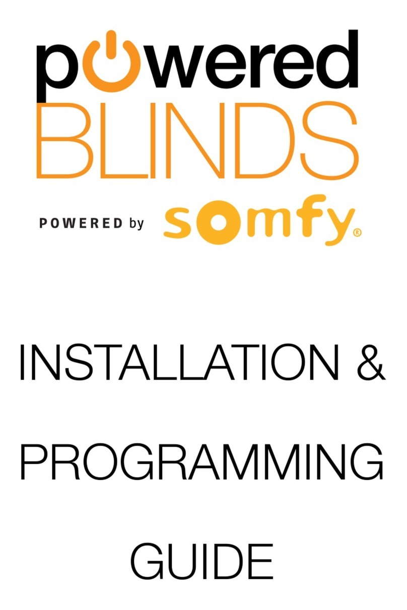 SOMFY powered BLINDS Installation & programming guide