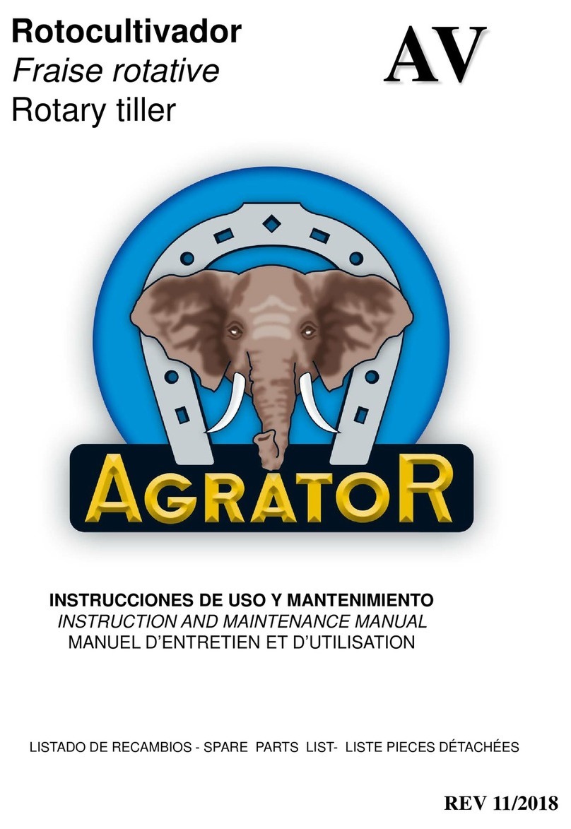 Agrator AV Series Instruction and maintenance manual