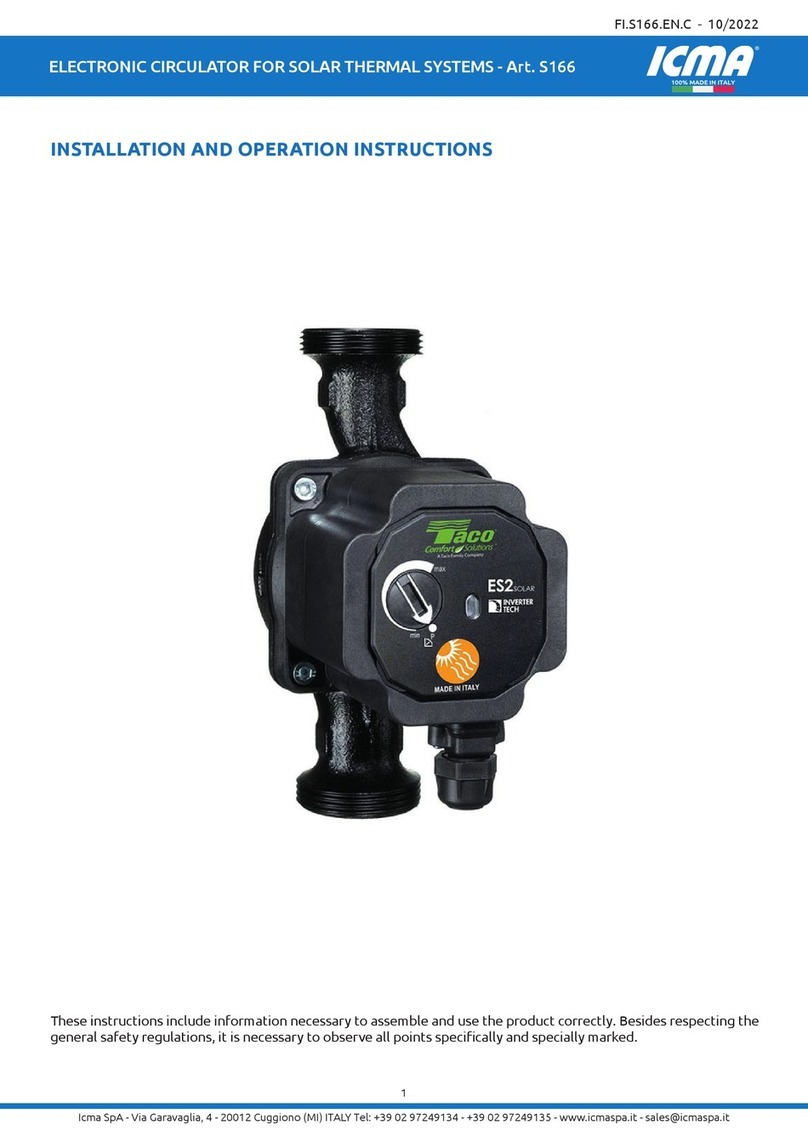 ICM Controls S166 Installation and operation instruction