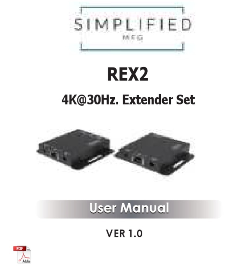 Simplified MFG REX2 User manual