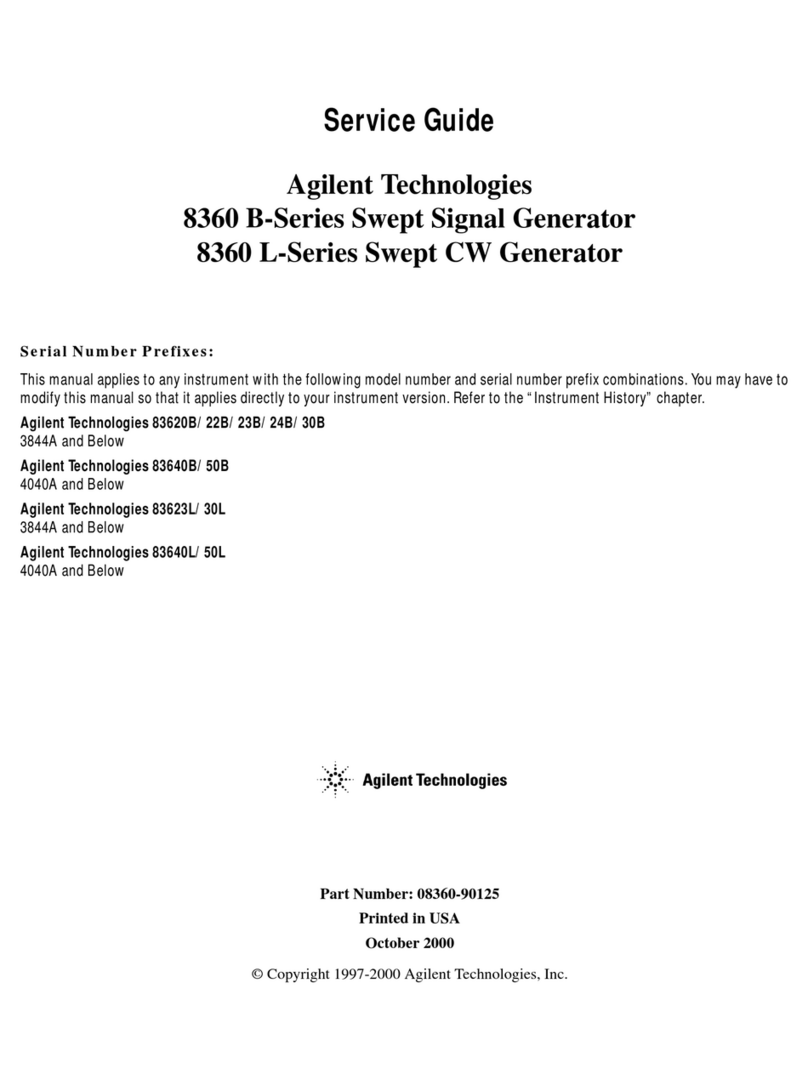 Agilent Technologies 8360B User manual