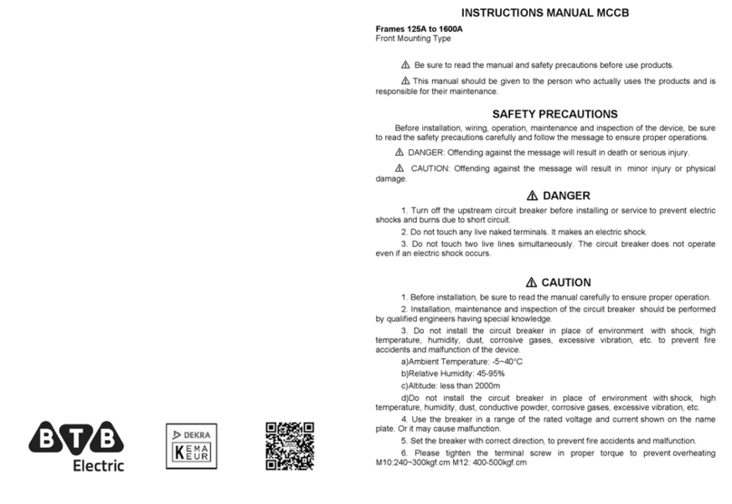 BTB MCCB instruction manual