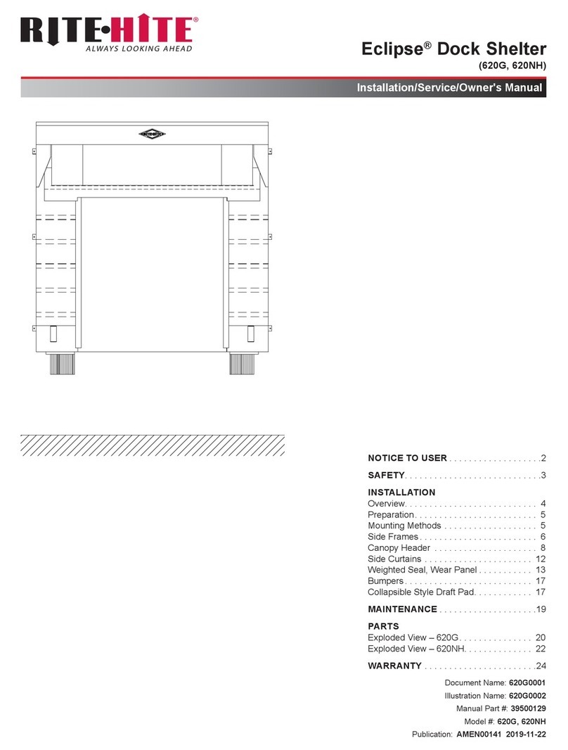 RITE-HITE Eclipse 620G Installation/Service/Owner's Manual