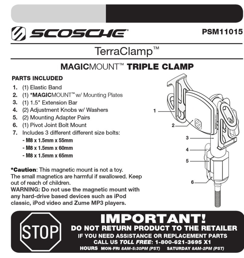 Scosche TerraClamp MAGICMOUNT PSM11015 quick start guide